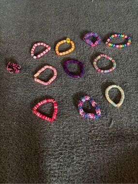 Colorful Kids Stretch Bead Bracelet Set - Multicolor Fun